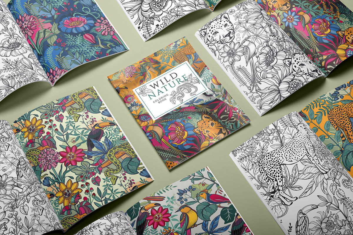 Wild Nature Vector Set, a Pattern Graphic by Molly art (Photo 8 of 9)