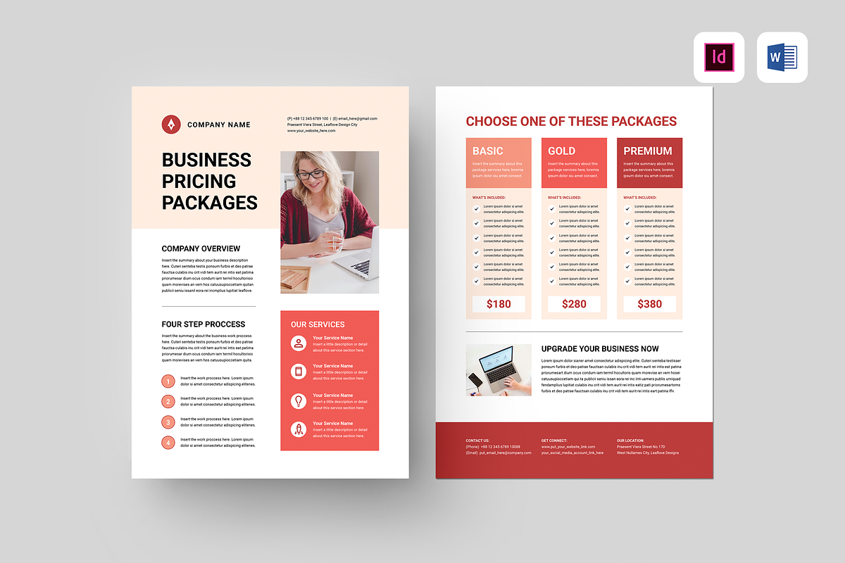 Business Pricing Plan, a Flyer Template by Leaflove