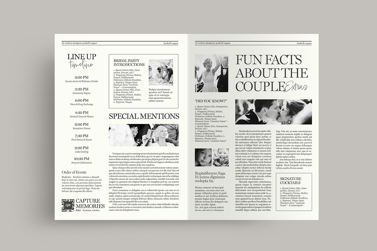 Wedding Newspaper Program, a Brochure Template by BrandPacks (Photo 3 of 5)