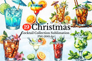 Watercolor Cocktail Collection Clipa, a Seasonal Illustration by Rose Art (Thumbnail 1 of 6)