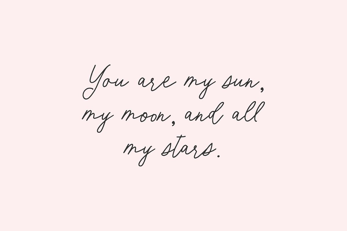Dear Rosalind Script, a Script Font by Beck McCormick (Photo 9 of 10)