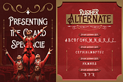 Rusther, a Serif Font by Burntilldead (Thumbnail 8 of 12)