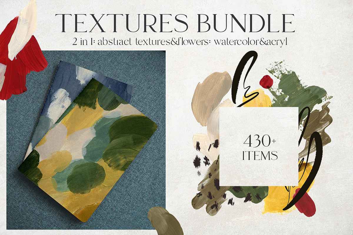 Abstract textures bundle Pantone clip