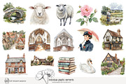 100 watercolour England clip art, a Person Illustration by Poppy Lane Studio (Thumbnail 8 of 10)