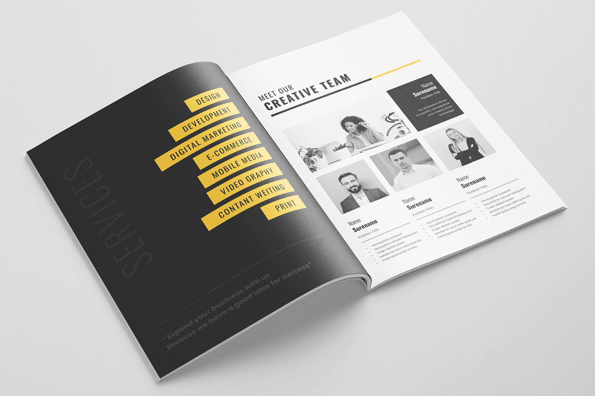 Project Proposal Template, Canva, a Brochure Template by DesVert (Photo 4 of 10)