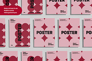 Poster Mockup Set Flat Lay Editorial, an Advertising Mockup by Mego-studio (Thumbnail 6 of 7)
