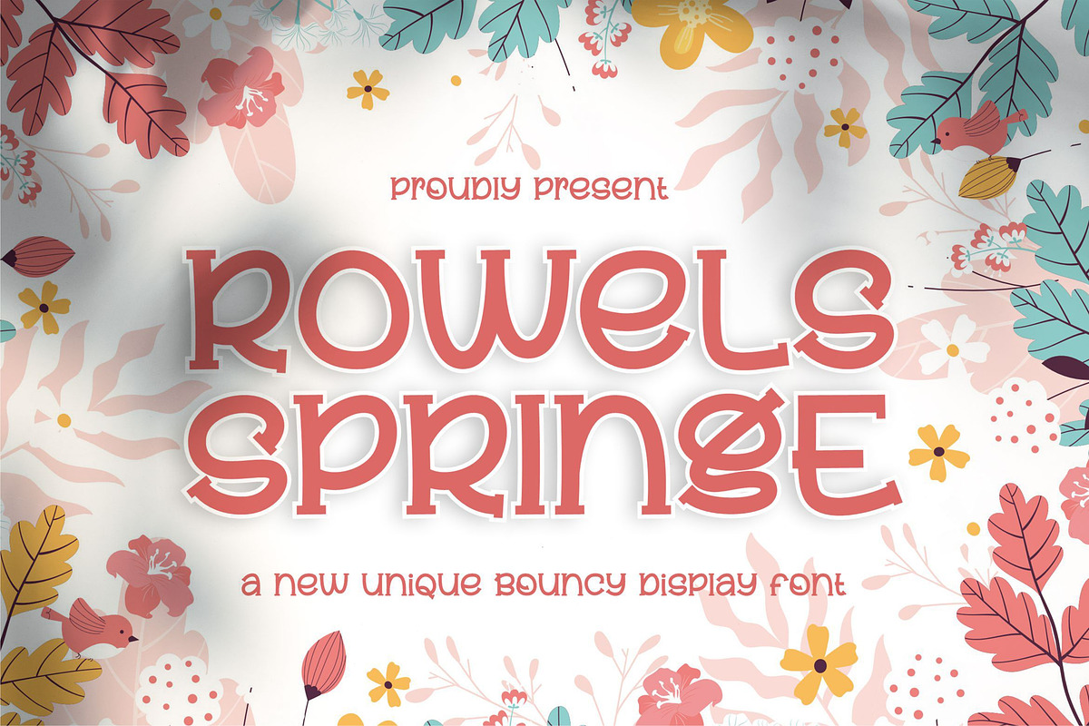 Rowels Springe || Display Font, a Serif Font by Ermedia Studio (Photo 1 of 5)