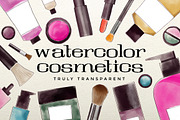 Watercolor Cosmetics, an Illustration by Marmalade Moon (Thumbnail 1 of 2)