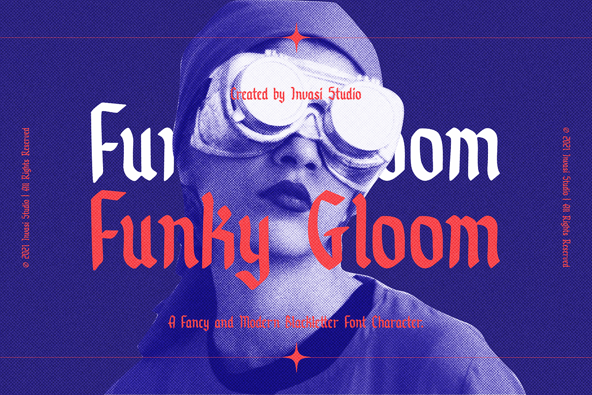 Funky Gloom - Fancy Blackletter, a Blackletter Font by Invasi Studio (Photo 1 of 11)