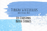 8 Brush Strokes for an Icy Christmas, a Texture Graphic by Tubigan Art (Thumbnail 2 of 4)