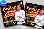 Church Praise Flyer, Canva Template, a Graphic by Design Up (Thumbnail 3 of 3)