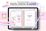 Purple Pastel Digital Planner, a Stationery Template by Tas Creative Studio (Thumbnail 1 of 12)