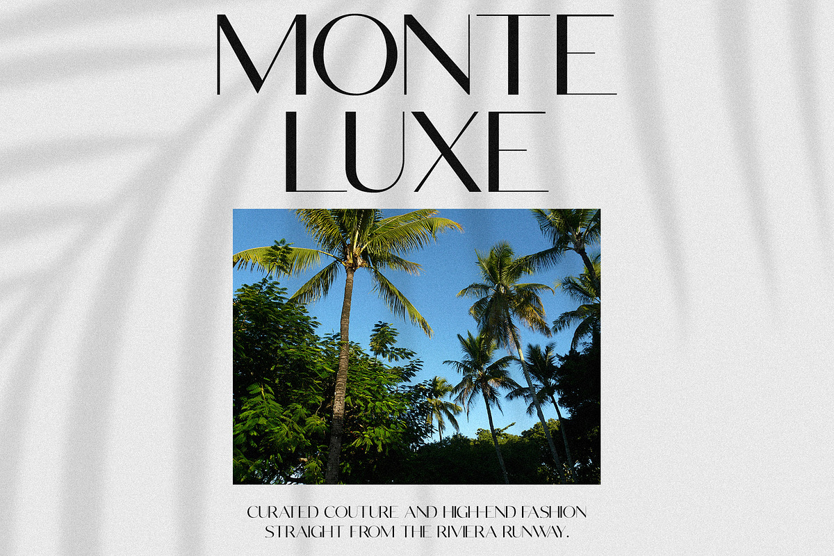 Monaco - Chic & Modern Sans Serif, a Sans Serif Font by Mikhail Fukurou (Photo 3 of 11)
