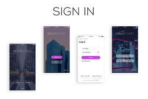 Gold Ticket UI Kit