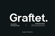 Graftet - Modern Bold Branding Font
