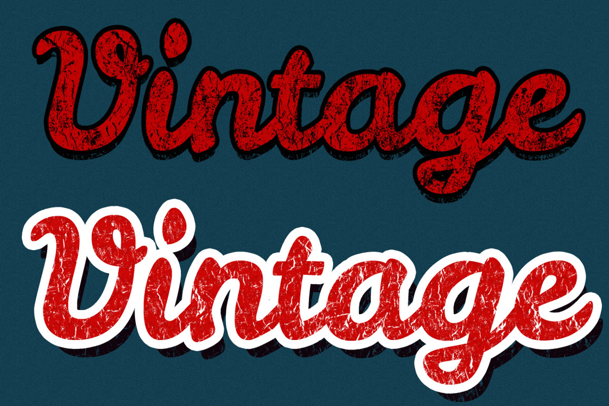 Vintage Distressed T-Shirt Effect preview 2
