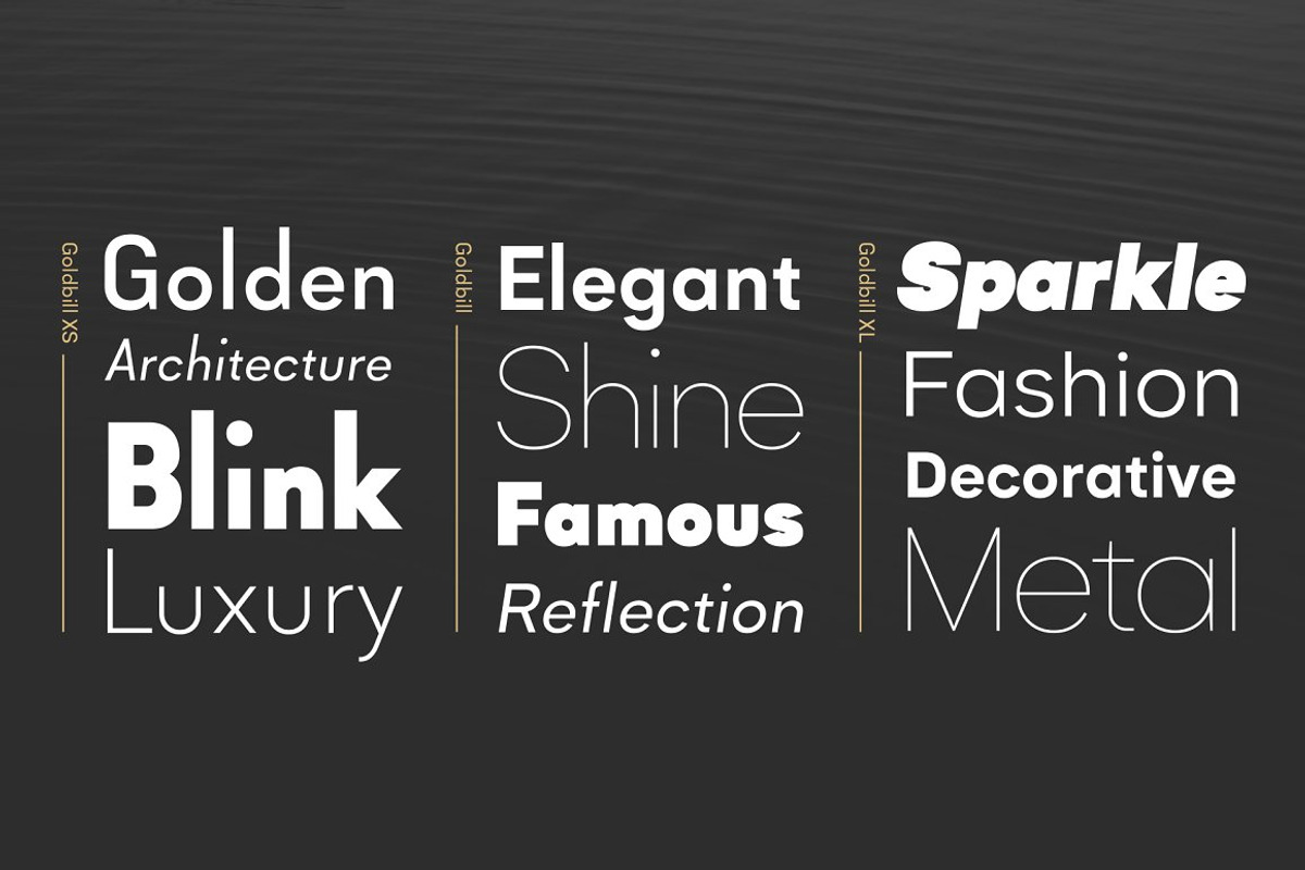 Goldbill | Geometric Sans Family, a Sans Serif Font by Wahyu & Sani Co. (Photo 10 of 11)