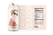 Aluminum Can With Matte Label, a Templates & Theme by VadimPetrov (Thumbnail 1 of 4)