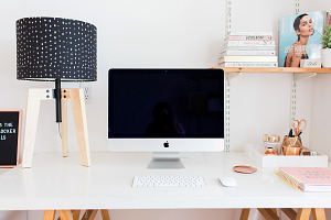 Imac desktop styled stock photo containing imac, mac, and desktop