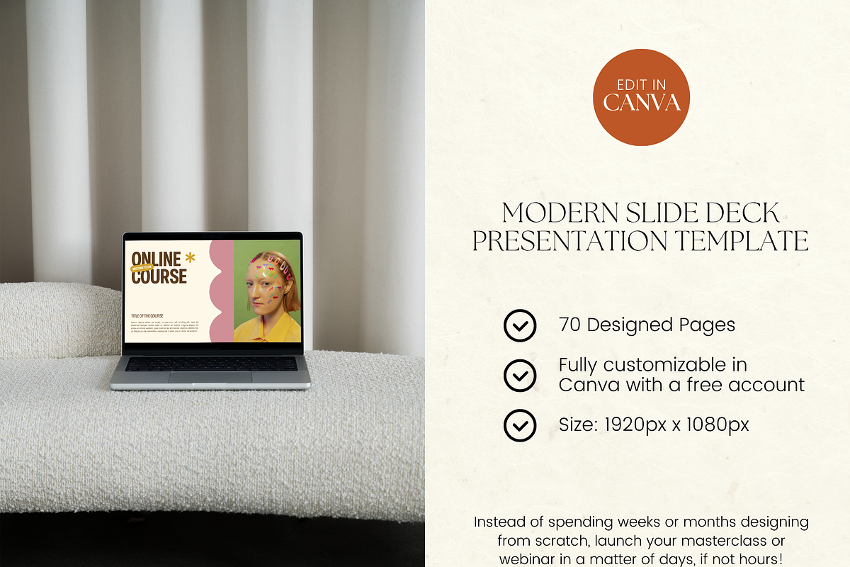 Slide Deck Masterclass Webinar, a Presentation Template by Branding Babe Co. (Photo 2 of 10)