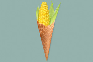Corn ice cream image manipulation, a Food & Drink Photo by BOOCYS