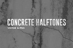 Concrete Halftones - Vector & PNG