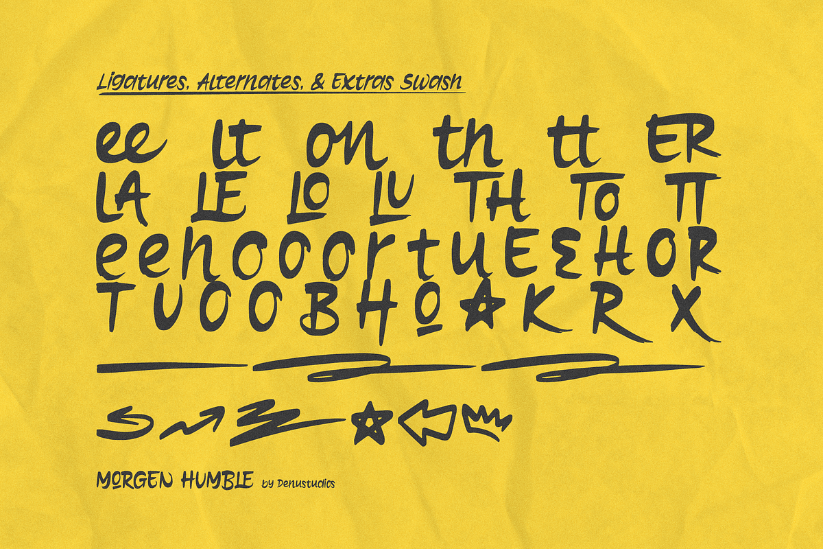 Morgen Humble | Solid Brush Font, a Handwritten Font by Denustudios (Photo 12 of 13)