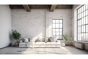 industrial loft interior background, an Industrial Photo by pikepicture