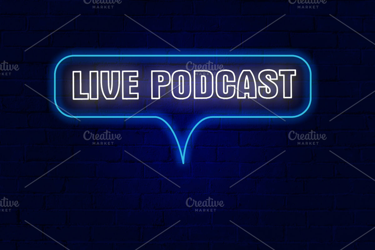 Live Podcast Neon Sign PSD Editable, a Layer Style Add-On by TrueVector