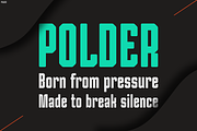 POLDER, a Font by Pinisi ART (Thumbnail 9 of 10)