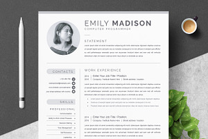 Resume Template For Word And Pages