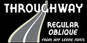 Throughway JNL, a Sans Serif Font by Jeff Levine Fonts (Thumbnail 1 of 5)