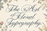 FLORAL DECORATIVE FONT COLLECTION, a Script Font by HypeWorksCo (Thumbnail 18 of 18)