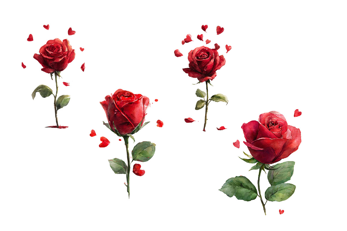 Valentine Rose clipart, an Illustration by Designworld (Photo 4 of 4)