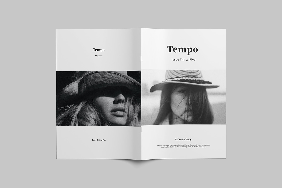 Tempo / Brochure Portfolio Template, a Brochure Template by Bervisual (Photo 2 of 6)