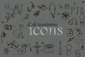 30+ dark academia icons