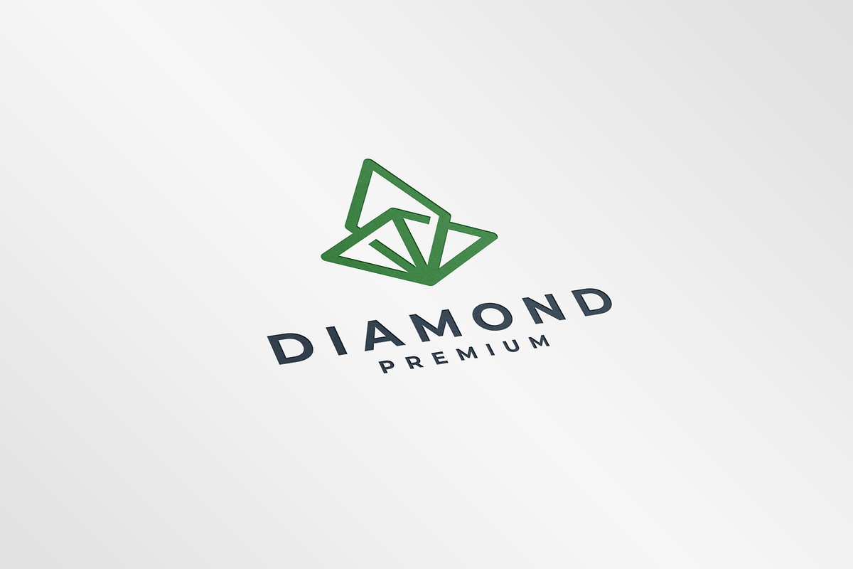 diamond line art geometry logo icon, a Branding & Logo Template by mouze_art (Photo 1 of 3)