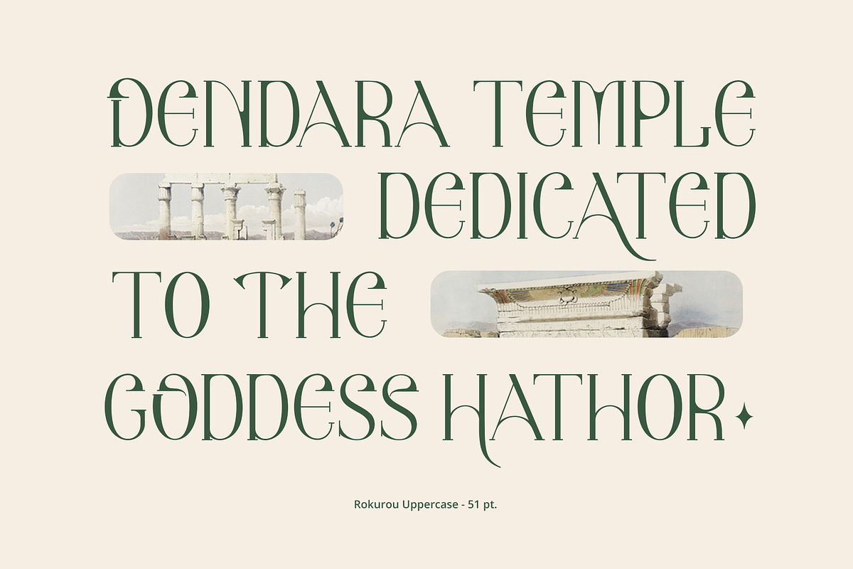 Rokurou Display, a Serif Font by Damelev (Photo 6 of 10)