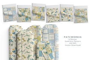6 Seamless Pattern: Patcworkia