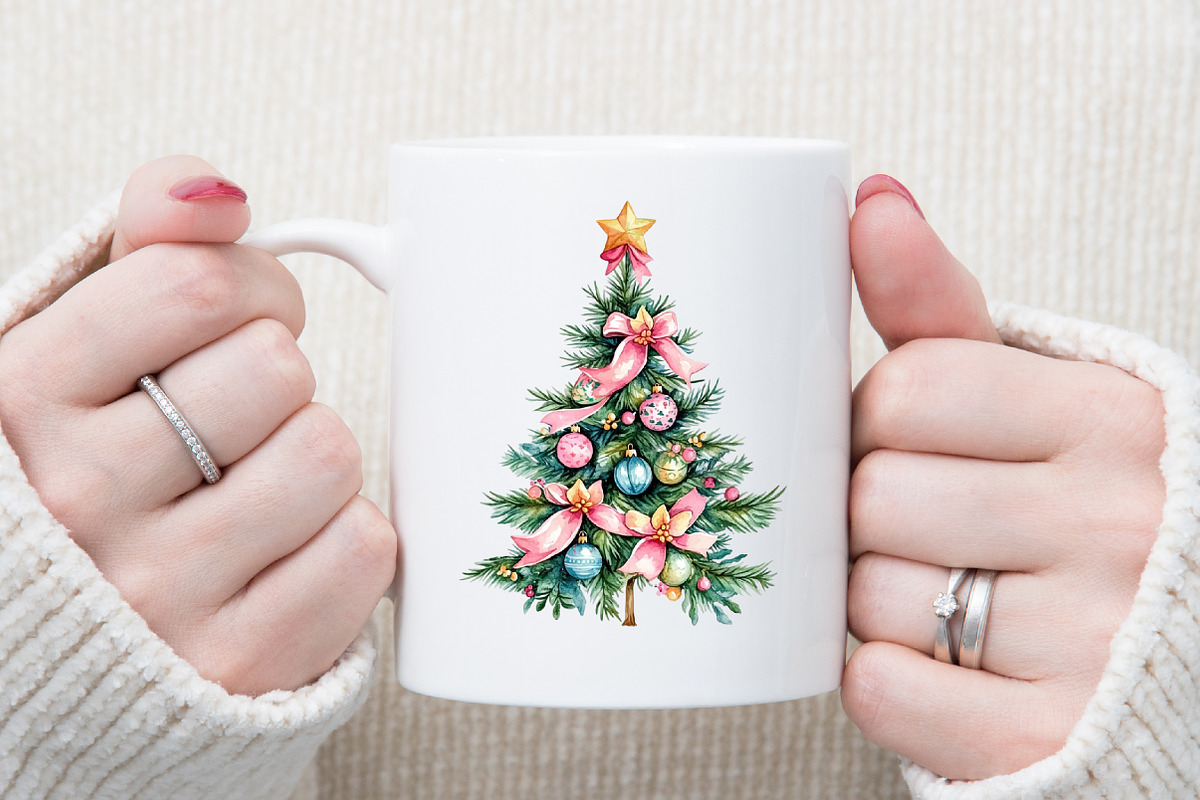 Grandmillennial Christmas Clipart, an Illustration by Sublimation Artist (Photo 5 of 6)