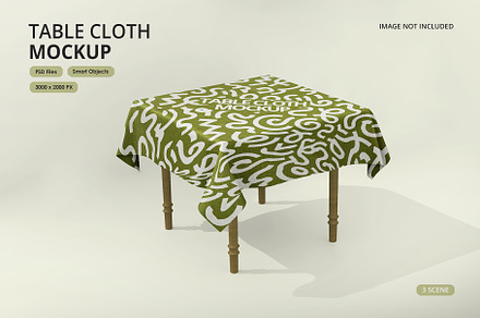 Tablecloth Mockup, a Product Mockup by Double Click Zone