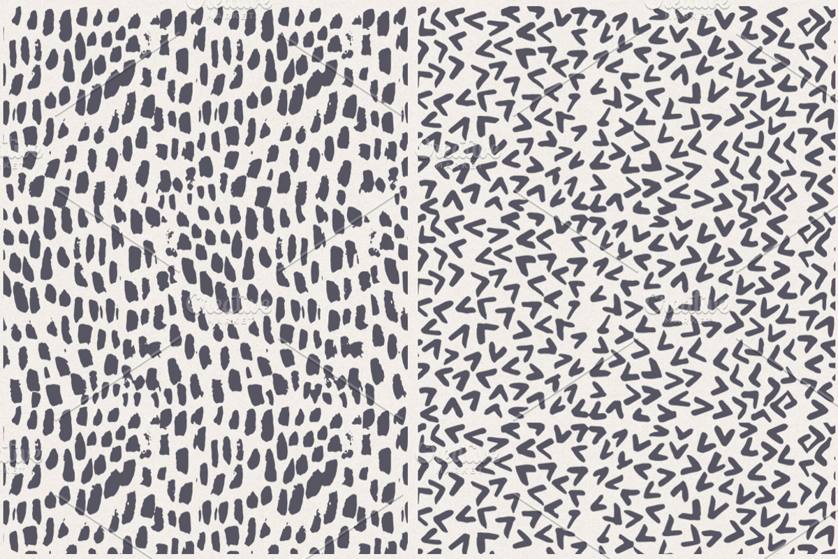 Brush strokes pattern collection, a Pattern Graphic by Nicetoseeya (Photo 6 of 7)