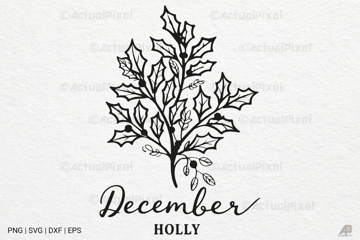 Birth Month Flowers SVG PNG Bundle, an Illustration by Actual Pixel (Photo 22 of 24)