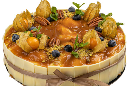 White chocolate cake, a Background Photo by Grafvision photography
