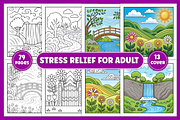 Bold Easy Stress Relief Coloring, a Decorative Illustration by Coco Bloom (Thumbnail 1 of 5)