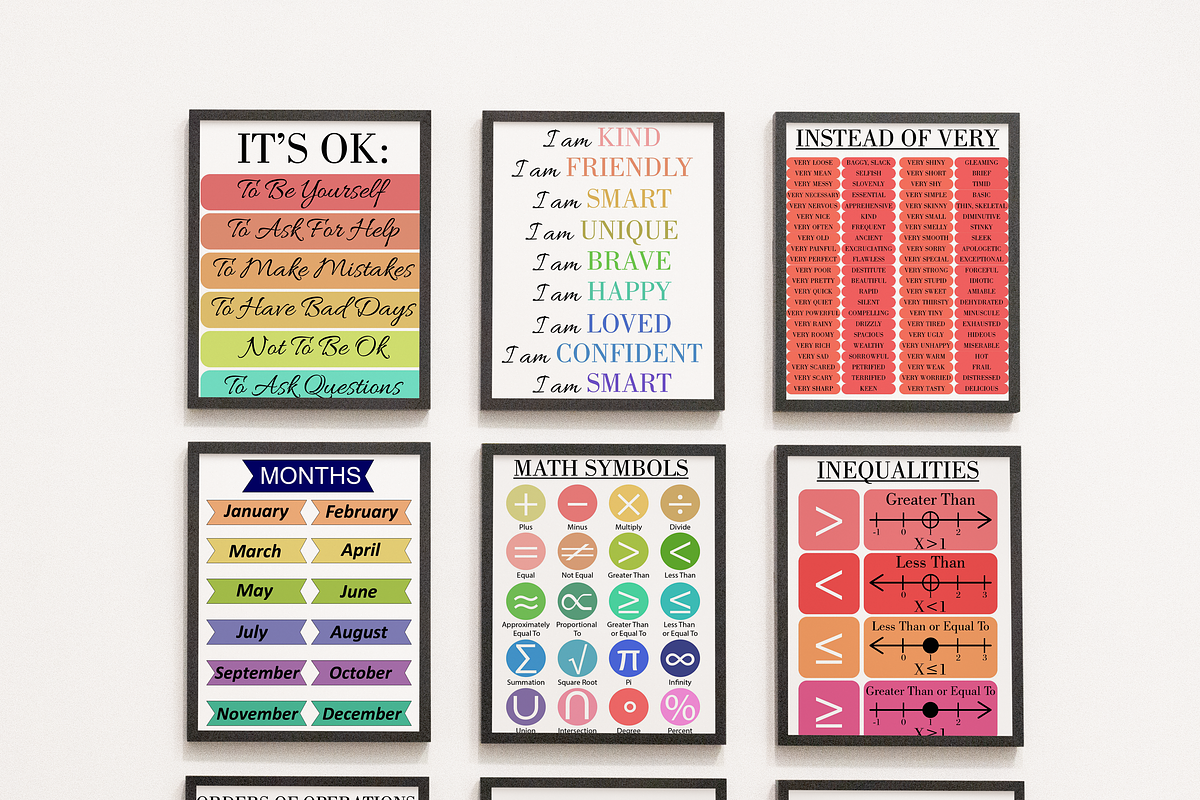 Kids Poster Bundle 50 Plus Printable, a Decorative Illustration by DigitalsDesigns (Photo 4 of 7)