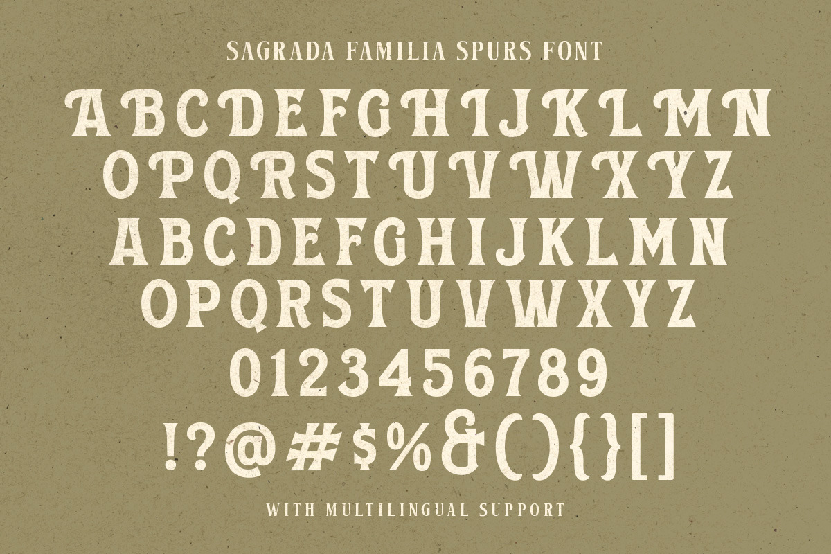 Sagrada Familia Font Collection, a Serif Font by Letterhend Studio (Photo 4 of 9)
