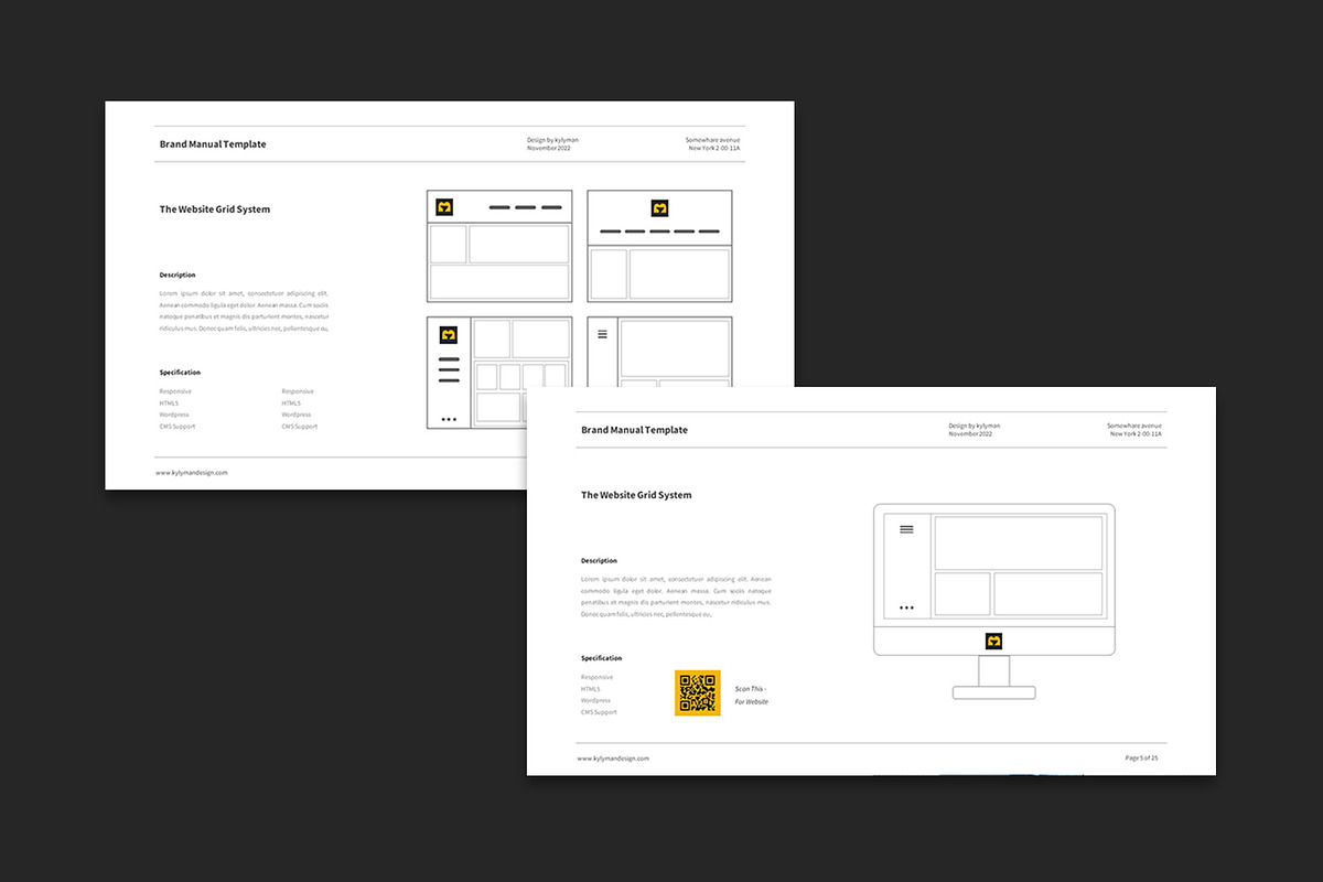 Brand Manual Guidelines Powepoint, a Presentation Template by kylyman (Photo 3 of 6)