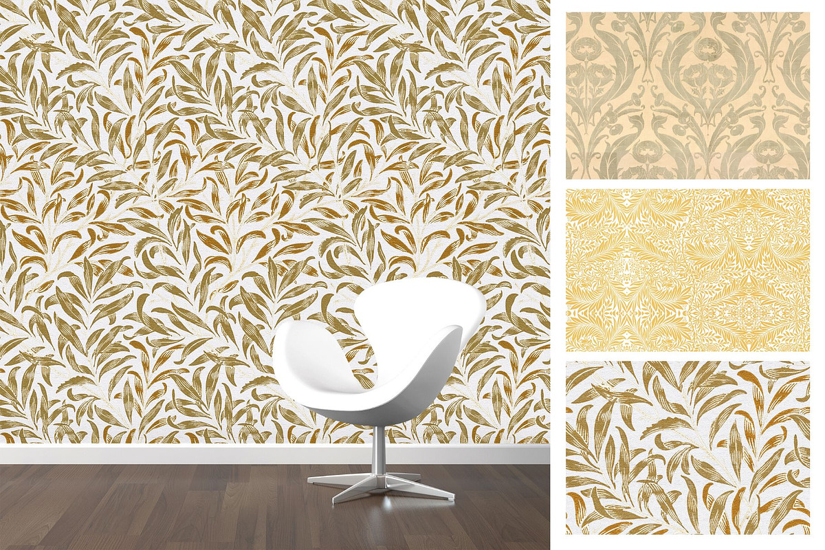 William Morris Seamless Patterns 5, a Pattern Graphic by ARTOZEN DIGITAL (Photo 6 of 19)