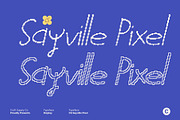 CS Sayville Pixel, a Handwritten Font by Craft Supply Co. (Thumbnail 1 of 8)